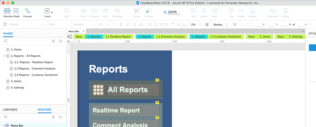 How do I navigate large amounts of Master Views? - Axure RP 9 - Axure ...