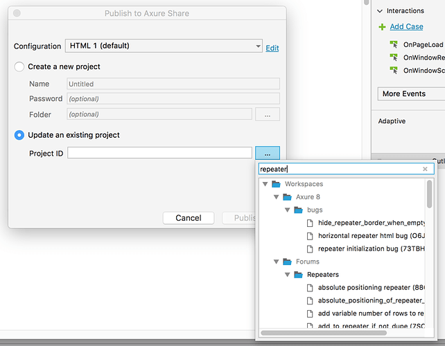 Need to search for a prototype / project across all workspaces - Axure ...