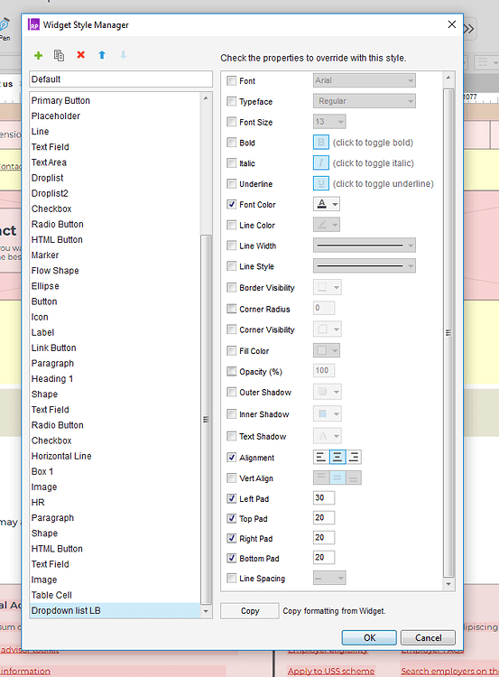 Problem with creating a custom style widget in the widget style manager ...