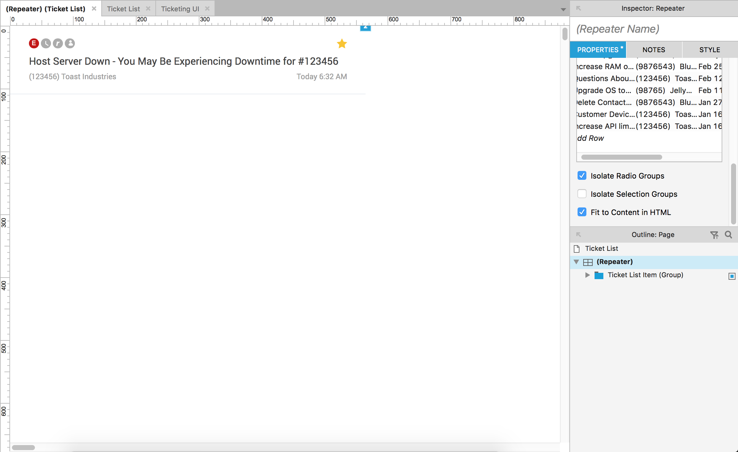 Select only a single repeater item in a list Axure RP 8 Axure Forums